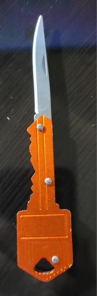 Orange Sharp Key Knife