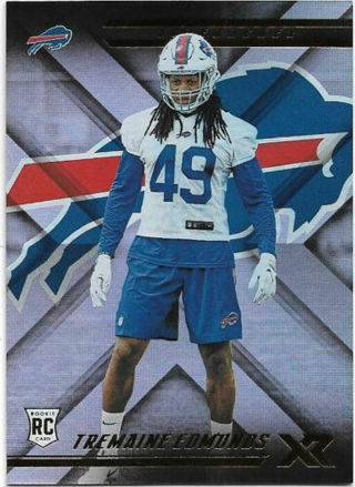 2018 PANINI XR TREMAINE EDMUNDS HOLO ROOKIE CARD