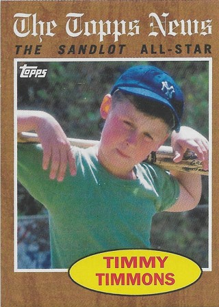  2018 Topps Archives The Sandlot #SLTIM Timmy Timmons