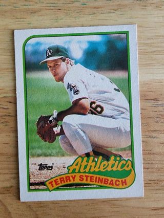 89 Topps Terry Steinbach #725