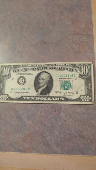 10 dollar bill Series 1963 A