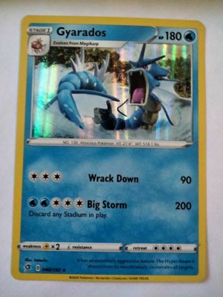 Gyarados 040/192 rare holo nm pokemon