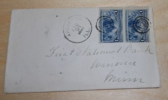1893 letter to Winona Minnesota