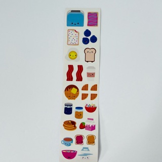 Breakfast Foods Strip of Stickers 