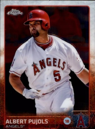 2015 Topps Chrome Baseball Card #113 Albert Pujols