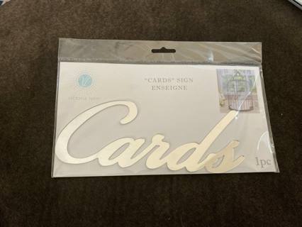 Wedding Card Box Sign (New in Package)