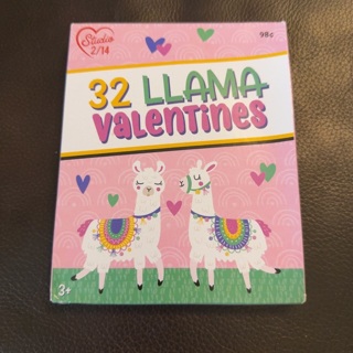 32 Llama Valentines 