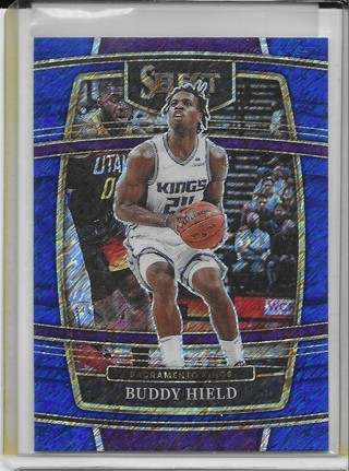 Buddy Hield 2021-22 Select Prizm Blue Shimmer #1