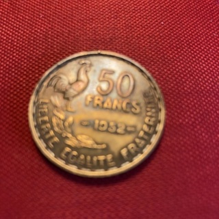 FRANCE 50 Francs – 1952				  	1199pts	  SUN	01/07     01/__     01/__