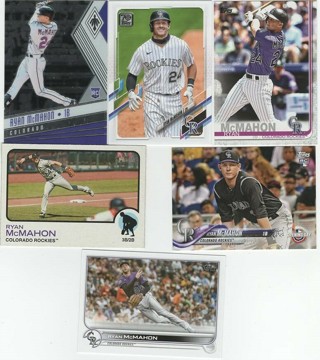 Awesome Set of 6 Ryan McMahon Colorado Rockies w/2 RC's!