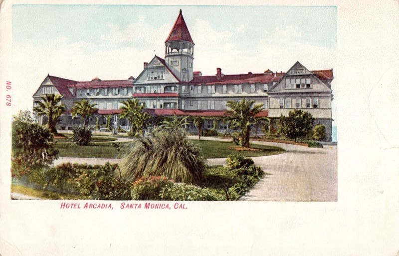 Free 1905 Unused Hotel Arcadia Santa Monica California Post Card Antiques