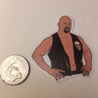 Stone Cold Steve Austin Sticker read description before bidding