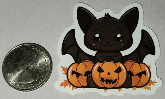 Bat w/ Jack-O'-Lanterns Sticker