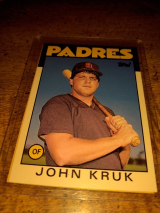 Two Card Lot baseball veteran John kruk, Padres