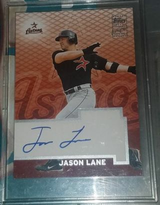 JASON LANE AUTOGRAPH ASTROS BASEBALL CARD