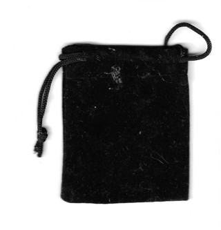 Small Velvet bag - black