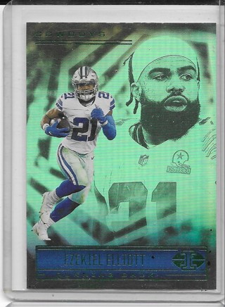 Ezekiel Elliott 2021 Illusions Emerald #47