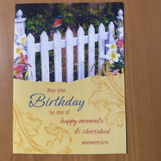 Bluebird Birthday Card