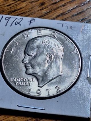 1972 P Eisenhower Dollar BU Type 1