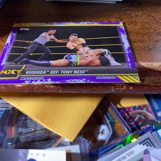 2021 topps nxt men’s div kushida def tony nese wrestling card 