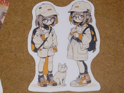 Anime Cute nice 1⃣ vinyl sticker no refunds regular mail only Very nice quality!