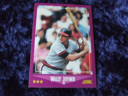 1988 Wally Joyner California Angels Score Card #7