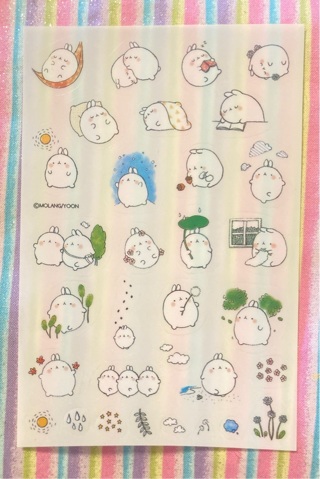 Kawaii Molang stickers 