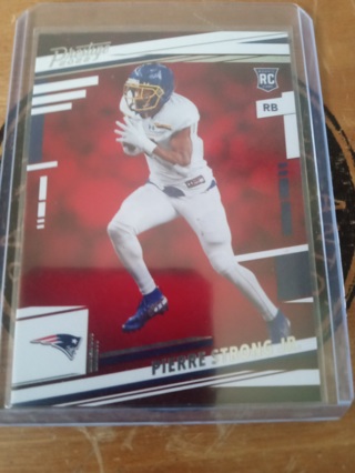 Pierre Strong Jr. Pats Rookie Card