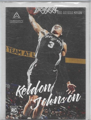 Keldon Johnson 2019-20 Chronicles Luminance #148 Rookie Card