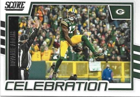 2022 SCORE DAVANTE ADAMS CELEBRATION INSERT CARD