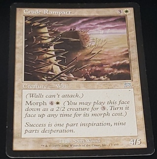 MTG ✨ Crude Rampart - (U) 17/350 Onslaught (ONS) ✨ Magic the Gathering (2002)