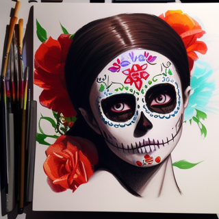 Listia Digital Collectible: Sugar Skull Painting p