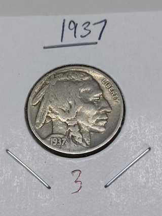 1937 Buffalo Head Nickel! 9.3