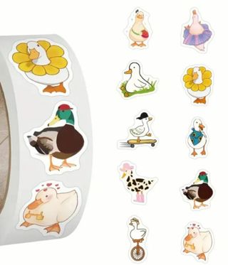 ➡️⭕(10) 1" CUTE DUCK STICKERS!!⭕(SET 2 of 2)⭕