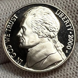 2000-S PROOF JEFFERSON NICKEL 