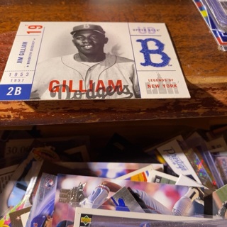 2001 upper deck legends of New York Jim Gilliam baseball card 