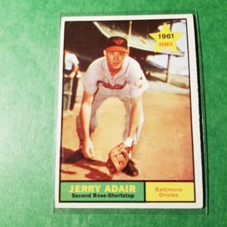 1961 - TOPPS BASEBALL CARD NO. 71 - JERRY ADAIR ROOKIE - ORIOLES