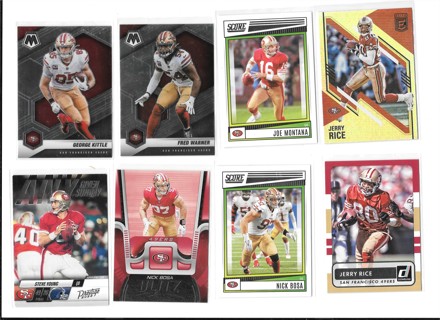 (8) San Francisco 49ers cards