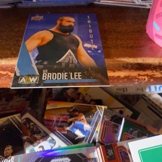 2021 upper deck first edition aew tribute Mr Brodie lee wrestling card 