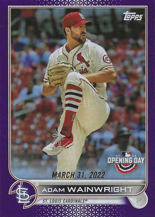 2022 Topps Opening Day Adam Wainwright (Opening Day Blue Foil) #94