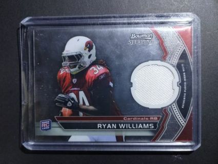 2011 BOWMAM RYAN WILLIAMS PATCH