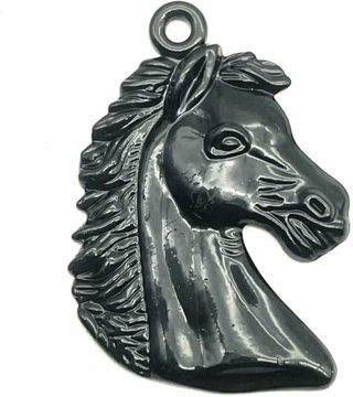 2pc Black 3D Horse Head Charms (PLEASE READ DESCRIPTION