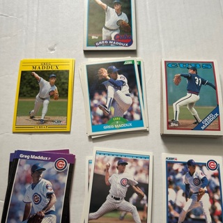 57ct Greg Maddux Baseball Card Lot 1988-1992 Topps, Fleer, Donruss , Score