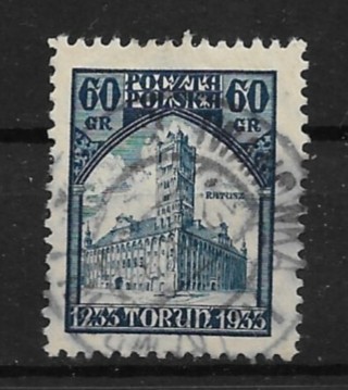 1933 Poland Sc275 City of Torun 700th Anniversary used