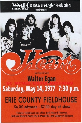 HEART POSTCARD SIZE CLASSIC ROCK POSTER