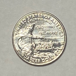 2021 D 25c Quarter Crossing the Delaware!