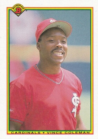 Vince Coleman 1990 Bowman St. Louis Cardinals