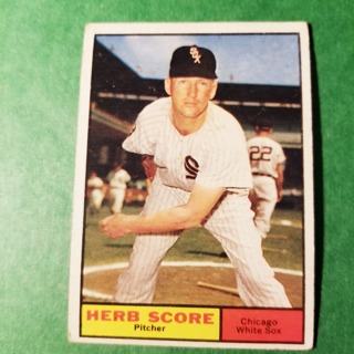 1961 - TOPPS BASEBALL CARD NO. 185 - HERB SCORE - WHITE SOX