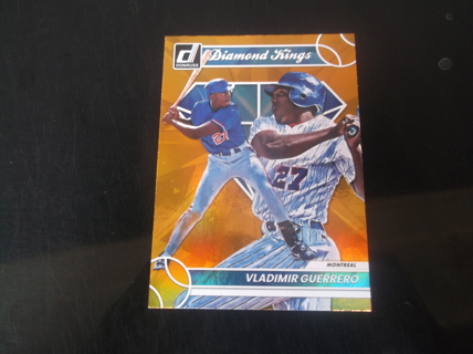 mlb 2023 Panini Donruss Diamond Kings   Vladimir Guerrero  holo  orange  card  #  27 montreal  Expos