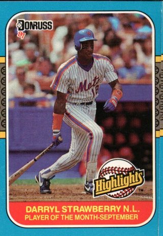 1987 Donruss Highlights Darryl Strawberry